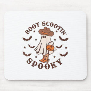 Boot Scoot Spooky Groovy Halloween Western Koeienh Muismat