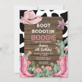 Boot Scootin' Boogie Cowgirl 30ste verjaardag Kaart (Voorkant)