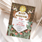 Boot Scootin' Boogie Disco Cowgirl 30ste verjaarda Kaart