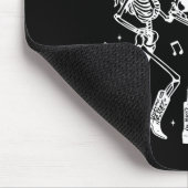 Boot Scootin' Boogie Retro Western Skeleton Dancin Muismat (Hoek)