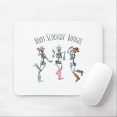 Boot Scootin Boogie Skeletten Dansen Western Hall Muismat (Met muis)