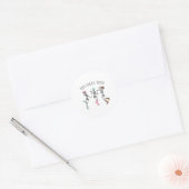Boot Scootin Boogie Skeletten Dansen Western Hall Ronde Sticker (Envelop)