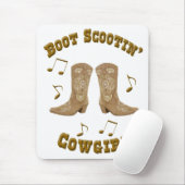 "Boot Scootin' Cowgirl" Westerne Mousepad Muismat (Met muis)