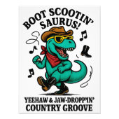 Boot Scootin’ Saurus! Foto Afdruk (Voorkant)