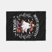 Boot Scootin Soky Retro Western Funny Halloween Cu Fleece Deken (Voorkant (Horizontaal))