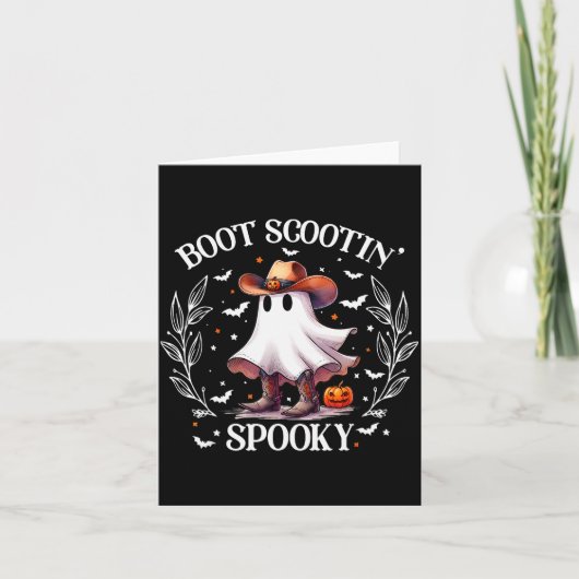 Boot Scootin Soky Retro Western Funny Halloween Cu Kaart (Voorkant)