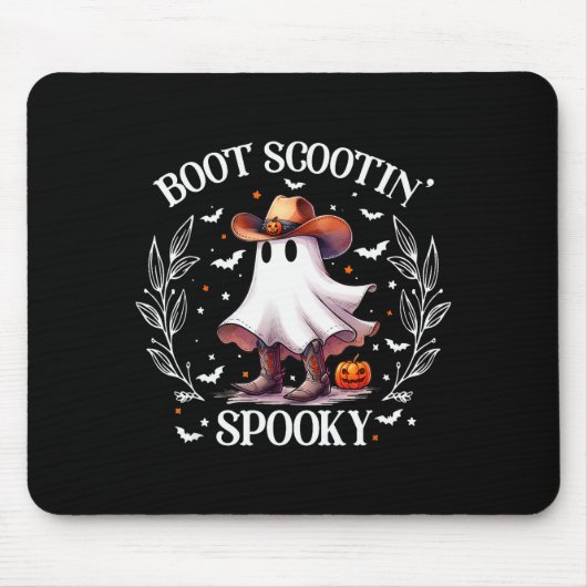 Boot Scootin Soky Retro Western Funny Halloween Cu Muismat (Voorkant)