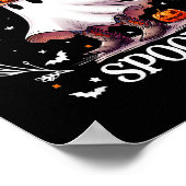 Boot Scootin Soky Retro Western Funny Halloween Cu Poster (Hoek)