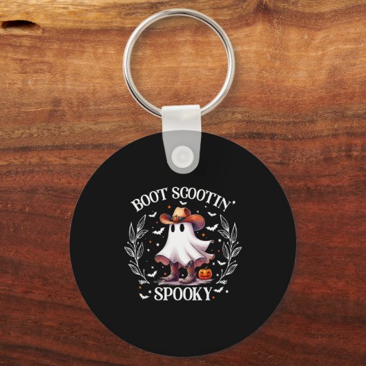 Boot Scootin Soky Retro Western Funny Halloween Cu Sleutelhanger (Voorkant)