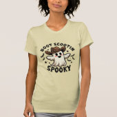 Boot Scootin' Spooky Cowboy Ghost Halloween T-shirt (Voorkant)