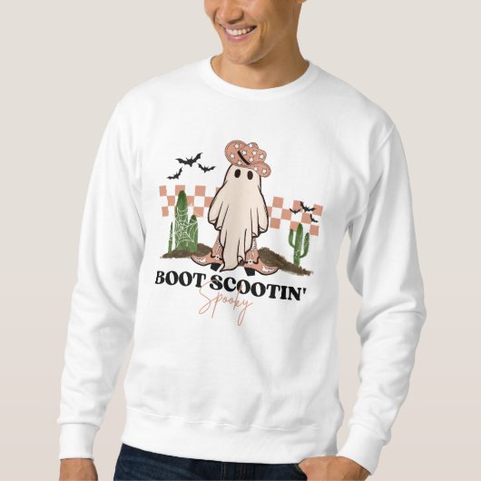 Boot Scootin Spooky Halloween Trui (Voorkant)