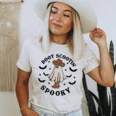 Boot Scootin Spooky Schattige Halloween Ghost T-shirt