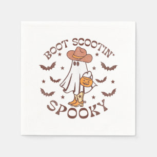 Boot Scootin Spooky, Western Halloween, Retro Herf Servet