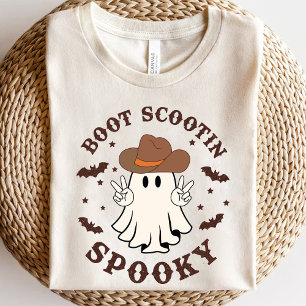 Boot Scootin Spooky Westerne Ghost Halloween T-shirt