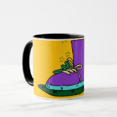 Boot shoe, illustration  mok (Voorkant links)