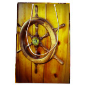 Boot Stuurwiel Gift Bag Medium Cadeauzakje (Achterkant)