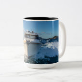 boot tweekleurige koffiemok (Voorkant rechts)