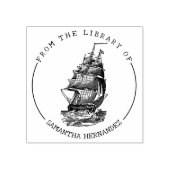 boot uit de bibliotheek van het boek, boek rubberstempel (Afrduk)