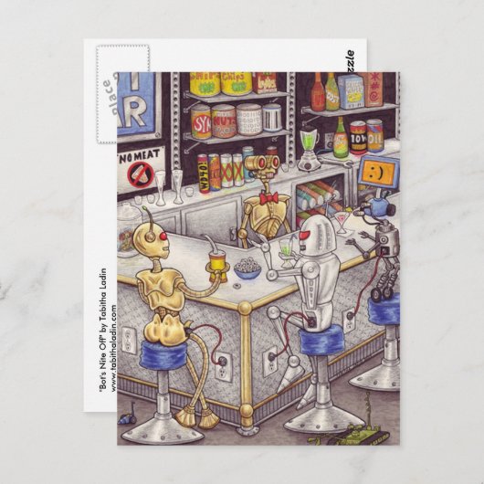 Boot van briefkaart (Voorkant / Achterkant)