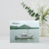 boot van het udaipur-meer briefkaart (Staand voorkant)