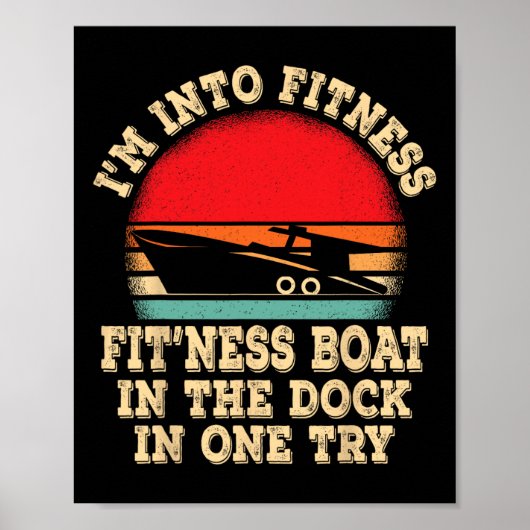 Boot varen Kapitein  Poster (Voorkant)