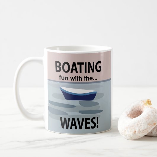 Boot Varend Zeilen Koffiemok (Met donut)