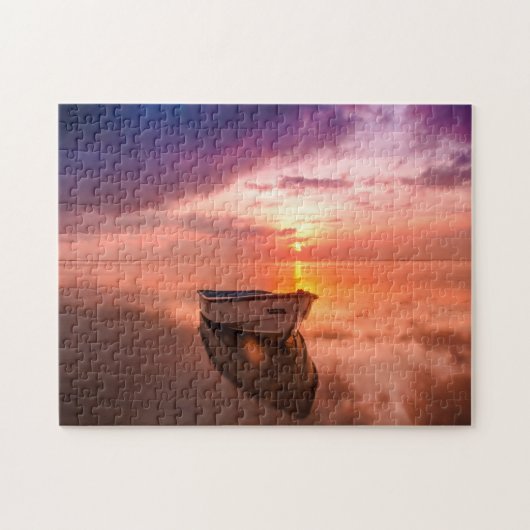 Boot voor anker. legpuzzel (Horizontaal)