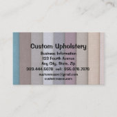 boot voor stoffering op maat visitekaartje (Voorkant)