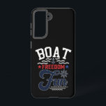 Boot Vrijheid Plezier 4 juli Boater Samsung Galaxy Hoesje<br><div class="desc">Boot Vrijheid Plezier 4 juli Boater</div>