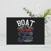 Boot Vrijheid Pret 4 juli Bootvaarder  Kaart (Staand voorkant)