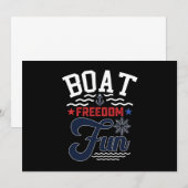 Boot Vrijheid Pret 4 juli Bootvaarder  Kaart (Voorkant / Achterkant)