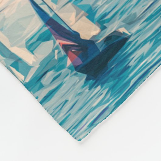 Boot Water Marine Zwemmen Duik Destiny's Destiny Fleece Deken (Hoek)