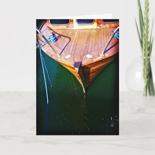 Boot, wenskaart kaart (Voorkant)