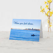 Boot Wenskaart Kaart (Gele Bloem)