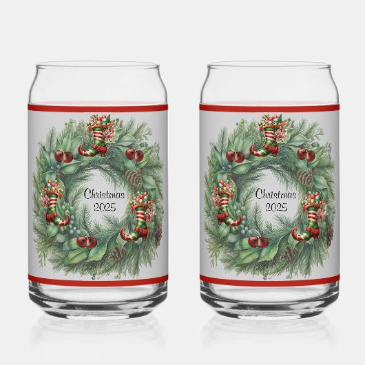 Boot Wreath Soda Glass Blikvorm Glas (Achterkant)