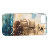 Boot zee iPhone 8/7 Hoesje (Achterkant (Horizontaal))