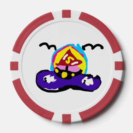 Boot zomer rit  poker chips (Voorkant)