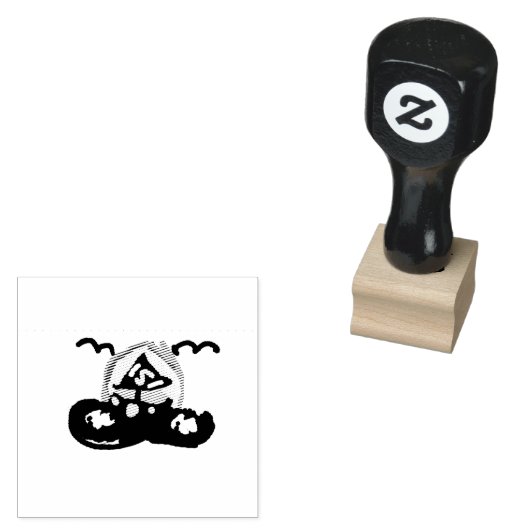 Boot zomer rit rubberstempel (Gestempeld)