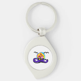 Boot zomer rit sleutelhanger
