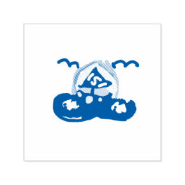 Boot zomer rit zelfinktende stempel
