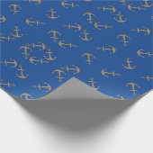 Bootanker Cartoon Cadeaupapier (Hoek)