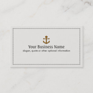Bootanker Nautisch Visitekaartje