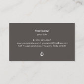 Bootanker Nautisch Visitekaartje (Achterkant)