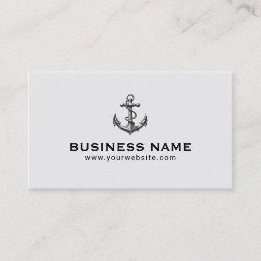  bootanker professioneel nautisch visitekaartje (Voorkant)
