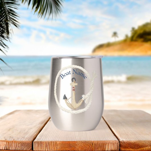 Bootanker wit touw Lijst (Strand)