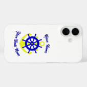 Bootbemanning anker gepersonaliseerd Case-Mate iPhone case (Achterkant (horizontaal))