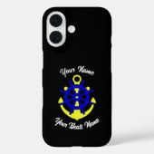 Bootbemanning anker gepersonaliseerd Case-Mate iPhone case (Achterkant)