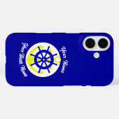 Bootbemanning anker gepersonaliseerd Case-Mate iPhone case (Achterkant (horizontaal))