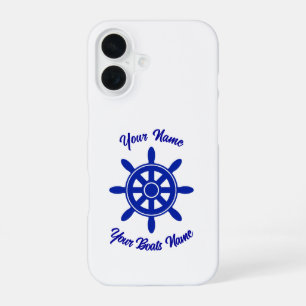 Bootbemanning schepen wiel gepersonaliseerd iPhone 16 hoesje