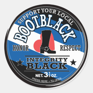 Bootblack Pride-sticker Ronde Sticker